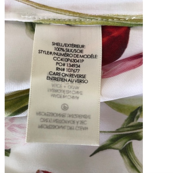 Alice + Olivia Eloise Floral Silk Button-Up Shirt - Picture 7 of 9